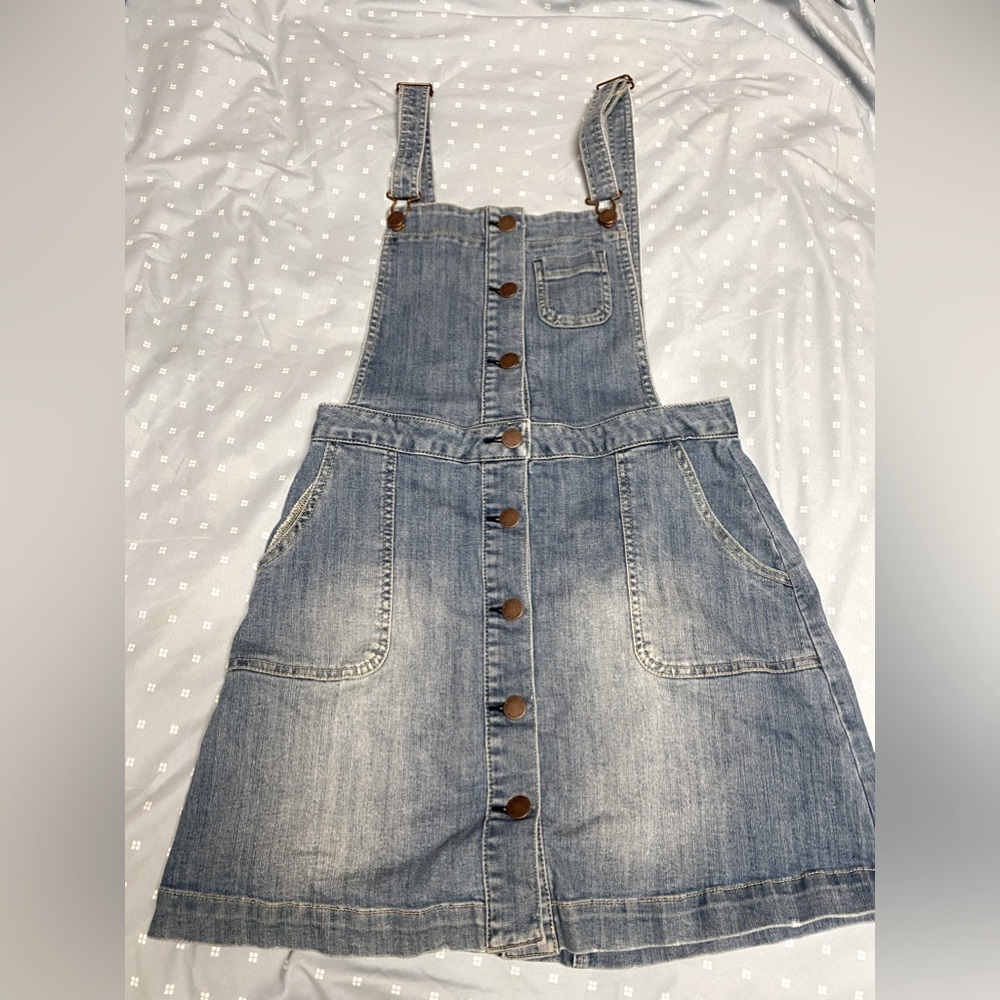 Denim overall dress size 9